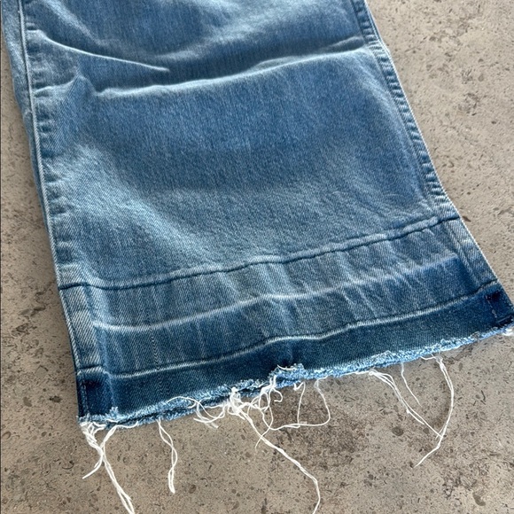 Madewell Denim Ruffle Jumper _size 00 - Picture 9 of 10